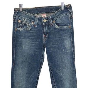 True Religion Jeans Womens Size 30 Blue Denim Stella Low Rise Skinny Fit 30x30